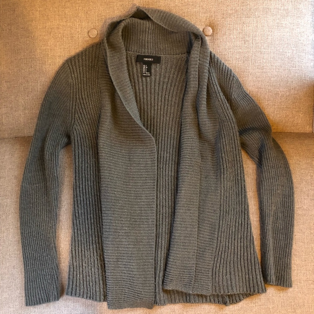 Gray Forever 21 Cardigan